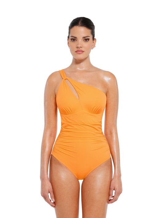 Traje de Baño Moldeador Asimétrico con Abertura