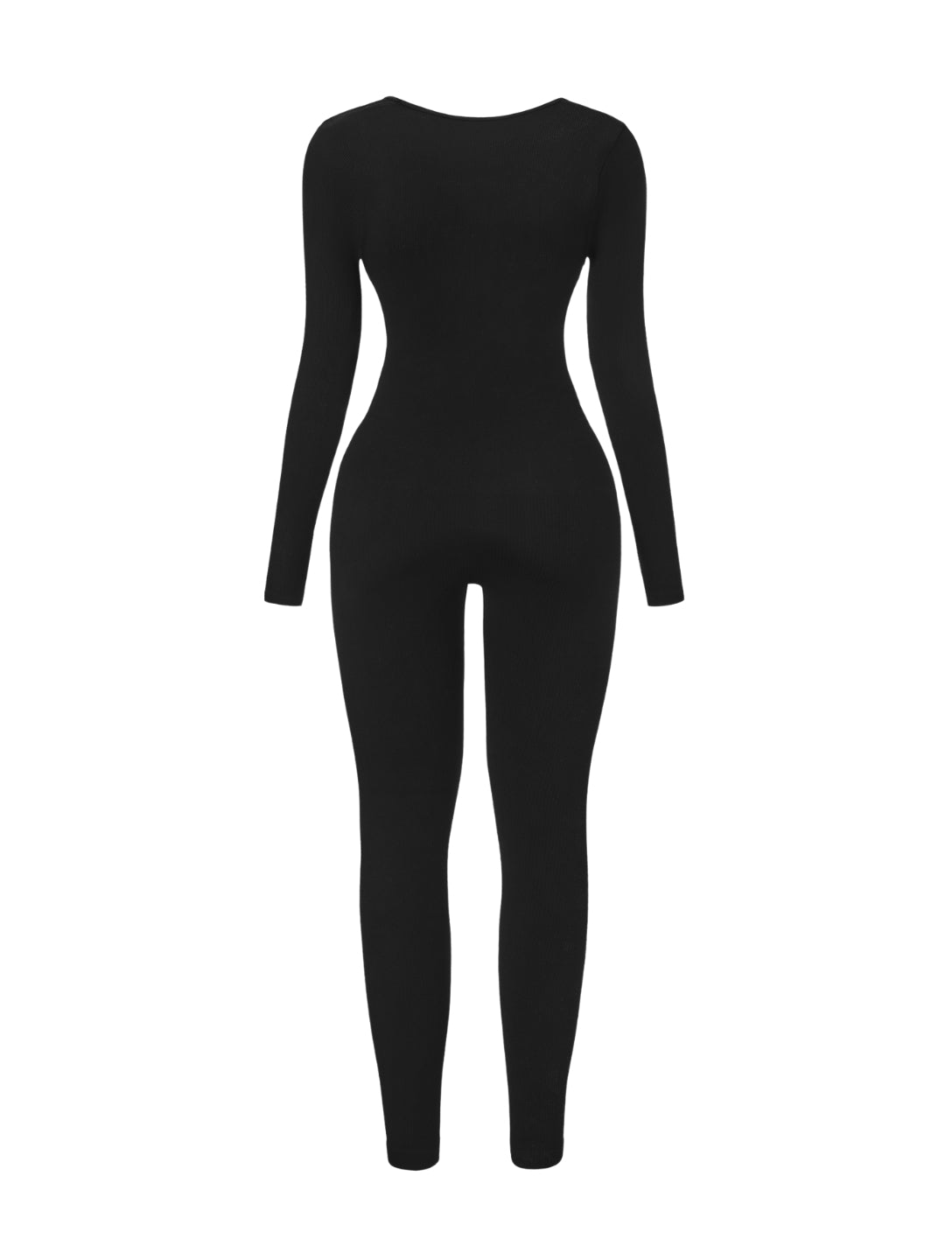 Mono de punto acanalado con escote cuadrado