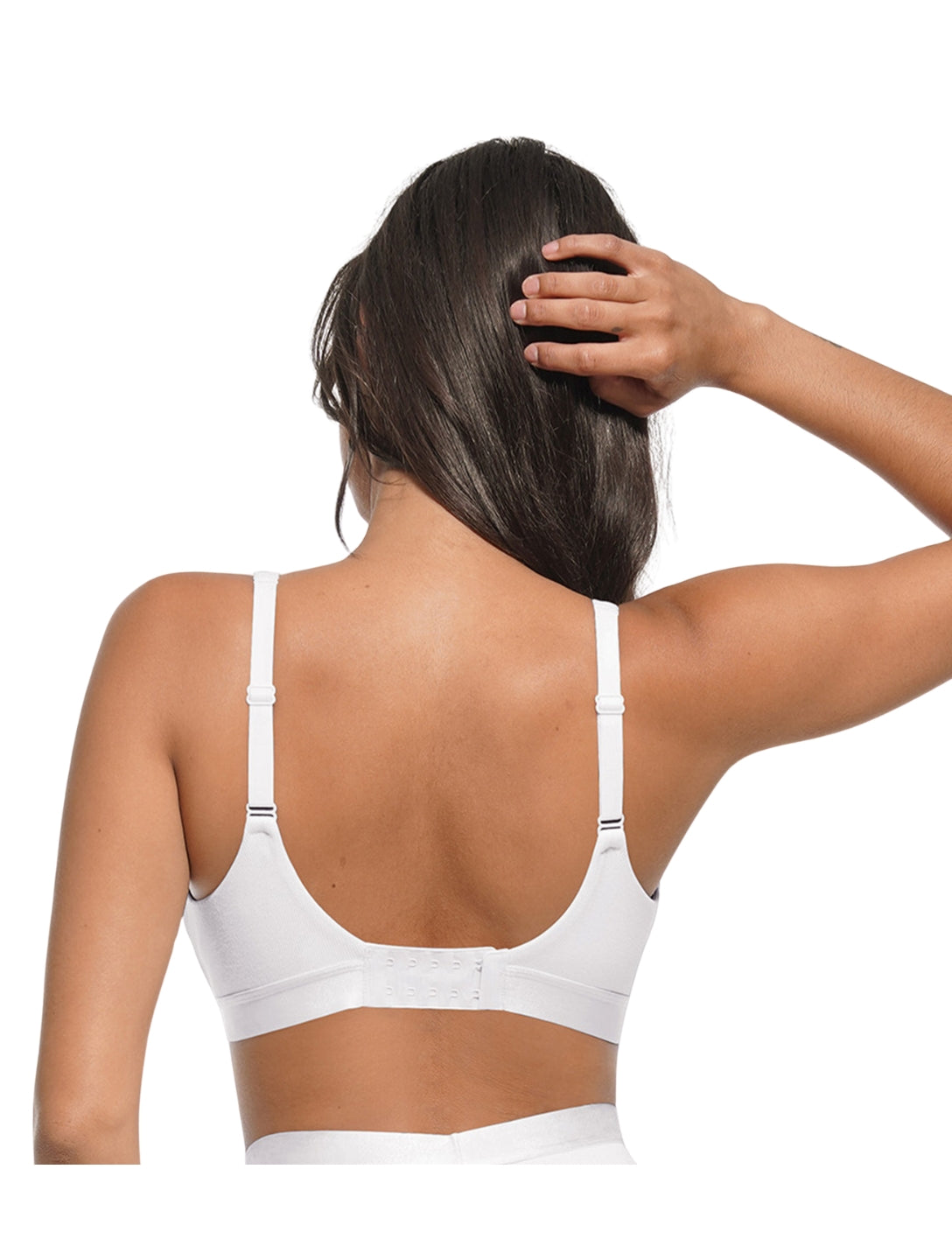 Bralette acanalado con escote en V profundo