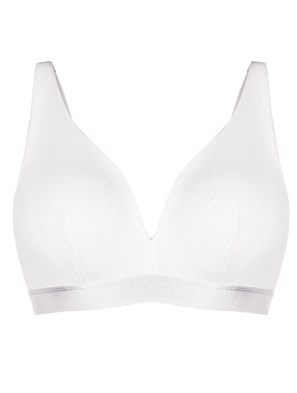 Bralette acanalado con escote en V profundo