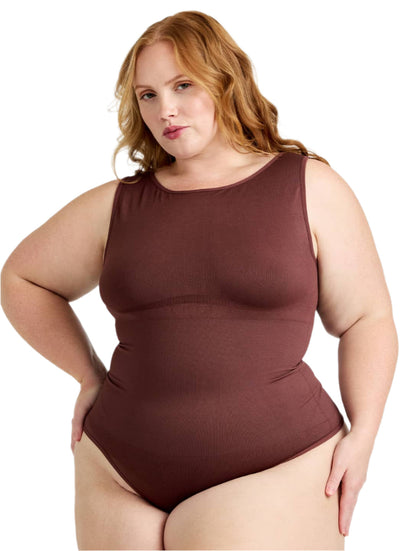 Body con tanga y escote redondo