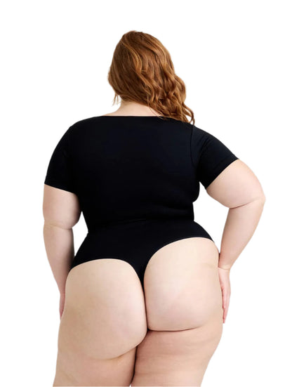 Body con tanga y escote cuadrado