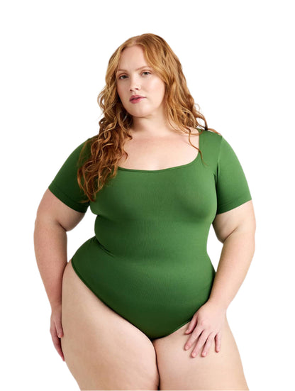 Body con tanga y escote cuadrado