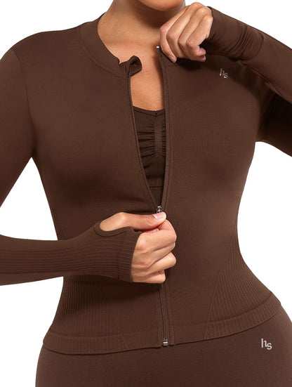 Chaqueta Sculpt con Cremallera